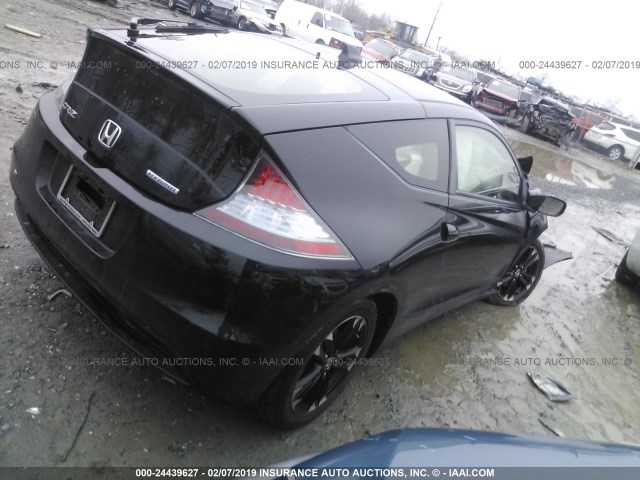 JHMZF1C4XFS002859 - 2015 HONDA CR-Z BLACK photo 4