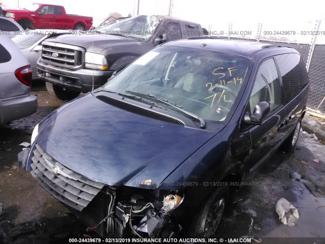 1A4GJ45R27B263674 - 2007 CHRYSLER TOWN & COUNTRY LX BLUE photo 2