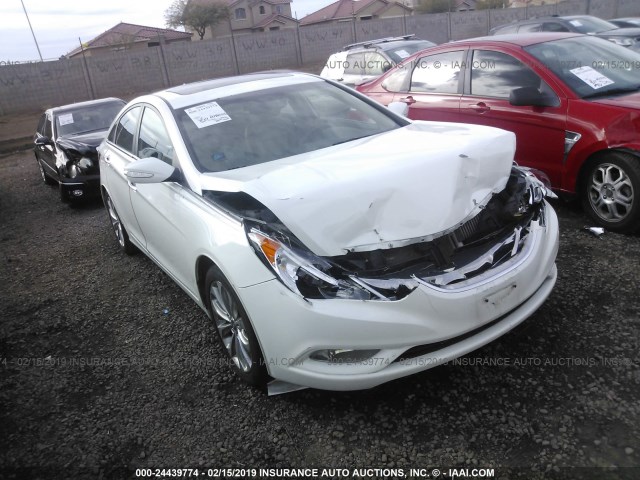 5NPEC4AB9BH188043 - 2011 HYUNDAI SONATA SE/LIMITED WHITE photo 1