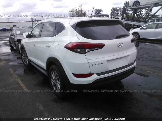KM8J33A45HU464710 - 2017 HYUNDAI TUCSON LIMITED/SPORT AND ECO/SE WHITE photo 3