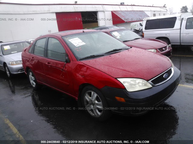 1FAFP38Z65W201468 - 2005 FORD FOCUS ZX4 ST RED photo 1