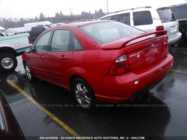 1FAFP38Z65W201468 - 2005 FORD FOCUS ZX4 ST RED photo 3