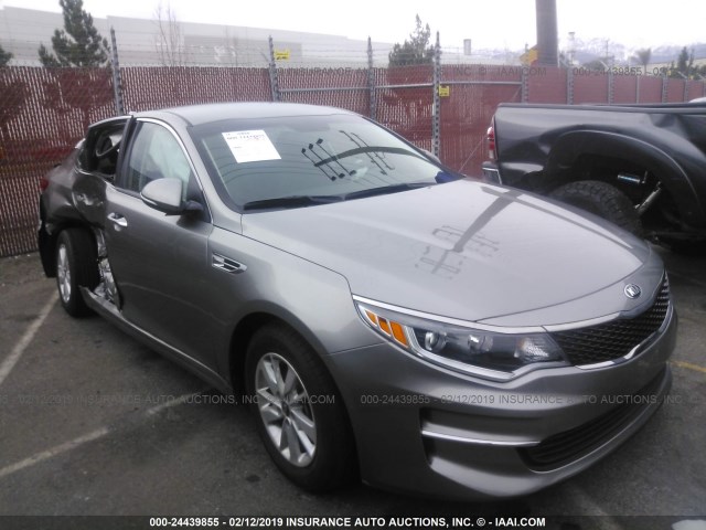 5XXGT4L37JG190432 - 2018 KIA OPTIMA LX/S GRAY photo 1