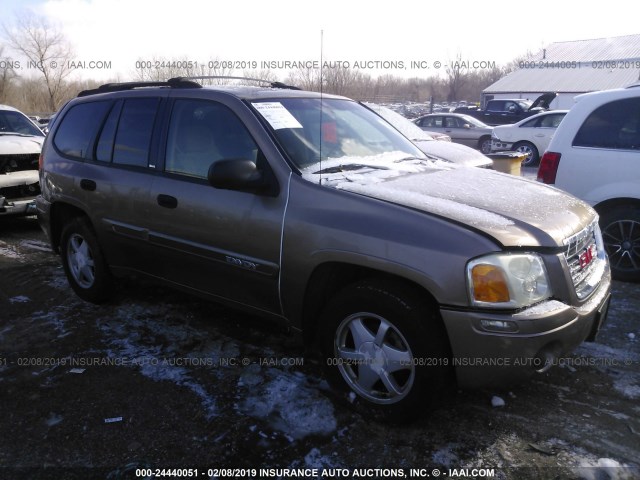 1GKDT13S732178089 - 2003 GMC ENVOY BROWN photo 1