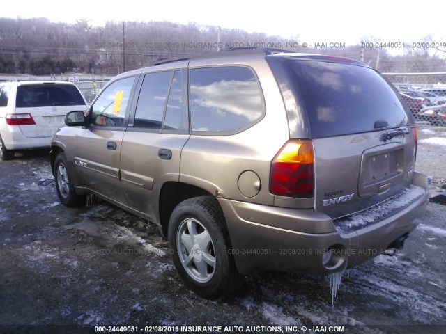 1GKDT13S732178089 - 2003 GMC ENVOY BROWN photo 3