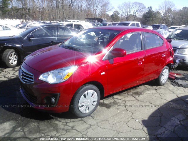 ML32F3FJ7JHF08922 - 2018 MITSUBISHI MIRAGE G4 ES Красный фото 2
