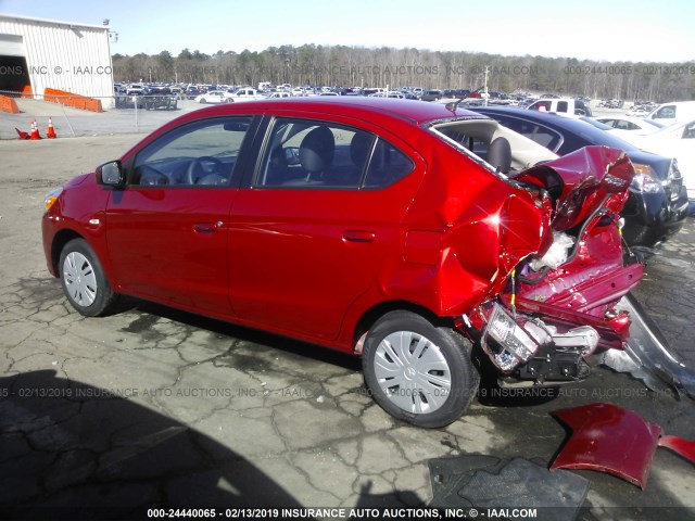 ML32F3FJ7JHF08922 - 2018 MITSUBISHI MIRAGE G4 ES Красный фото 3