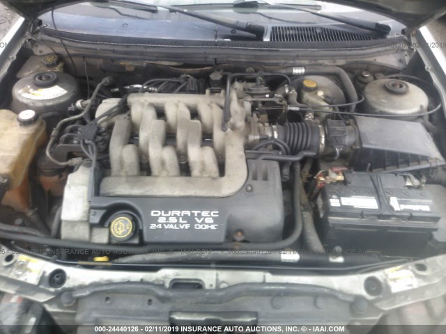 1ZWFT61L2Y5616318 - 2000 MERCURY COUGAR V6 GRAY photo 10