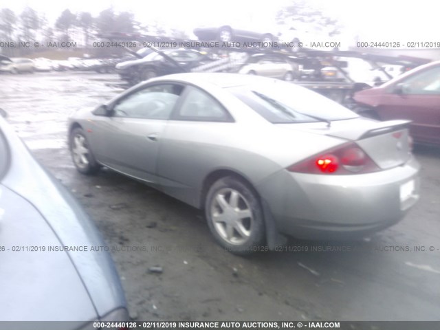 1ZWFT61L2Y5616318 - 2000 MERCURY COUGAR V6 GRAY photo 3