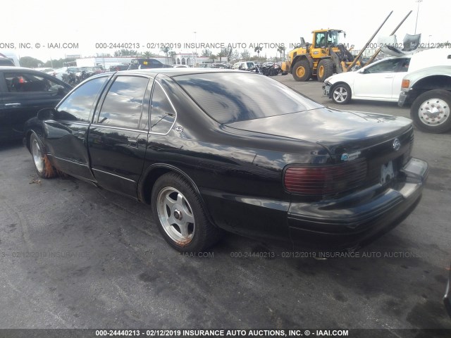 1G1BL52P3TR159871 - 1996 CHEVROLET CAPRICE / IMPALA CLASSIC/SS BLACK photo 3