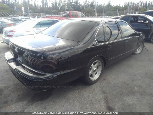 1G1BL52P3TR159871 - 1996 CHEVROLET CAPRICE / IMPALA CLASSIC/SS BLACK photo 4