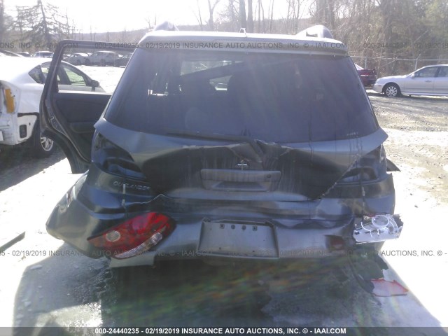 JA4LZ41F05U001026 - 2005 MITSUBISHI OUTLANDER XLS GRAY photo 6