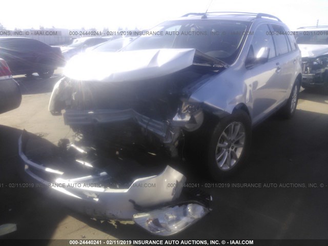 2FMDK48C99BA95327 - 2009 FORD EDGE SEL SILVER photo 2