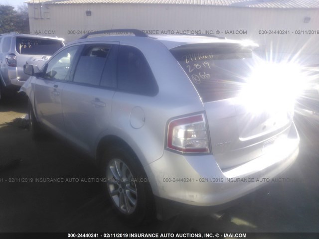 2FMDK48C99BA95327 - 2009 FORD EDGE SEL SILVER photo 3