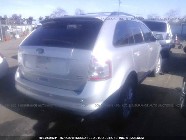 2FMDK48C99BA95327 - 2009 FORD EDGE SEL SILVER photo 4