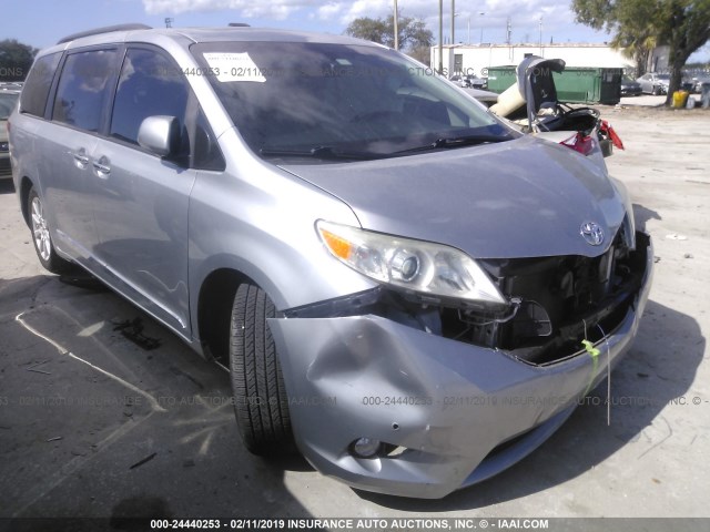 5TDYK3DC1CS201930 - 2012 TOYOTA SIENNA XLE/LIMITED SILVER photo 1