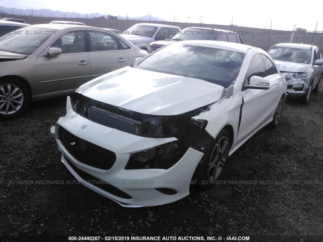 WDDSJ4GB7JN599221 - 2018 MERCEDES-BENZ CLA 250 4MATIC WHITE photo 2