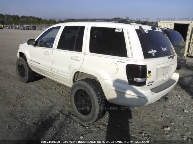 1J4GW58N71C734249 - 2001 JEEP GRAND CHEROKEE  WHITE photo 3