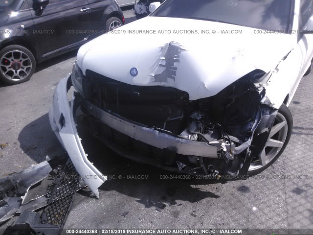 WDDGJ4HB6DF988421 - 2013 MERCEDES-BENZ C 250 WHITE photo 6