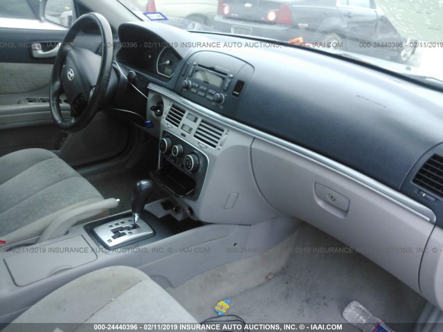 5NPEU46F67H183270 - 2007 HYUNDAI SONATA SE/LIMITED Light Blue photo 5