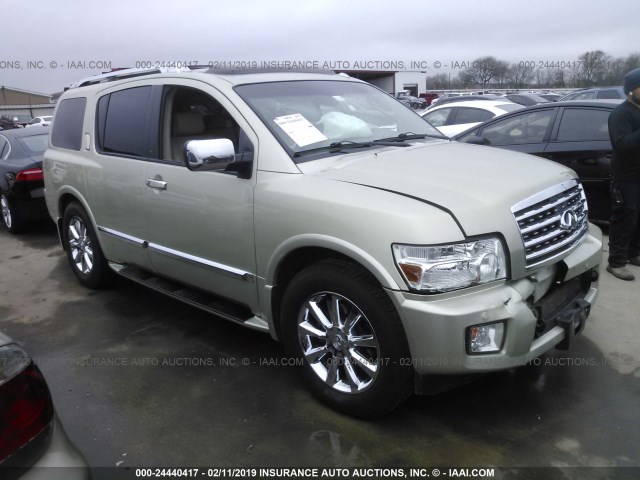 5N3AA08DX9N903512 - 2009 INFINITI QX56 GOLD photo 1