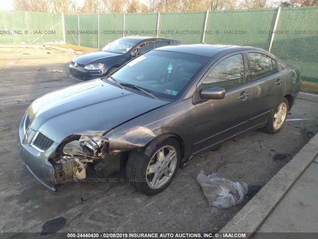 4A3AB76S95E047826 - 2005 MITSUBISHI GALANT GTS GRAY photo 2