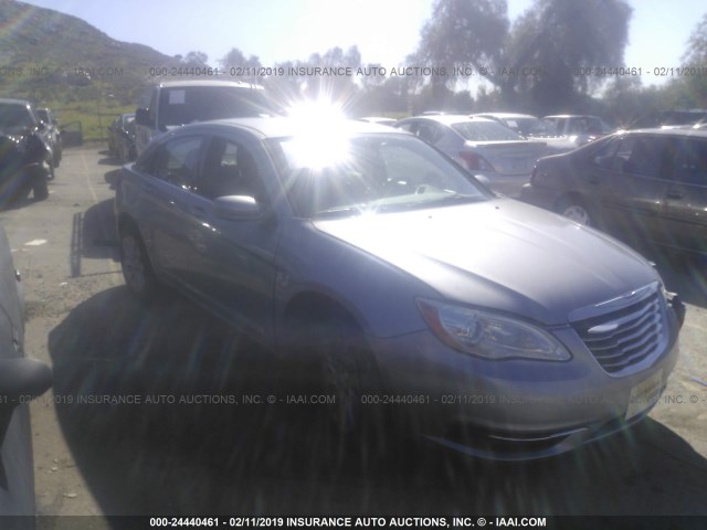 1C3CCBAB3EN210574 - 2014 CHRYSLER 200 LX GRAY photo 1