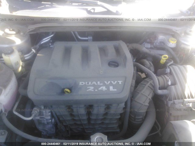 1C3CCBAB3EN210574 - 2014 CHRYSLER 200 LX GRAY photo 10