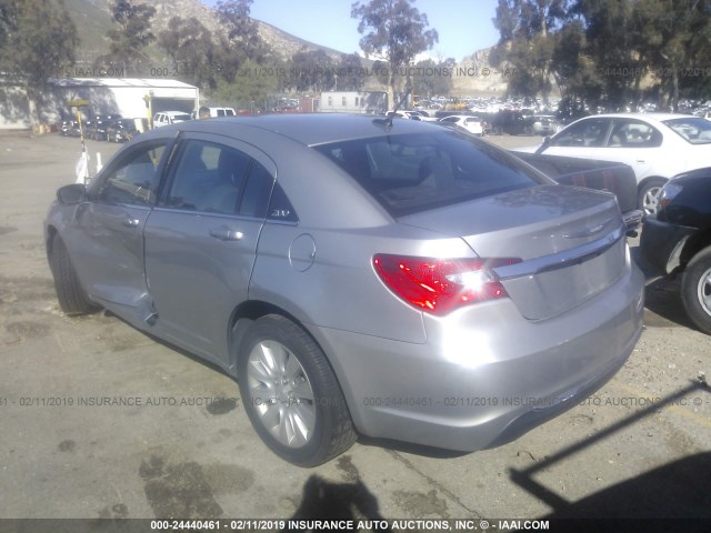 1C3CCBAB3EN210574 - 2014 CHRYSLER 200 LX GRAY photo 3