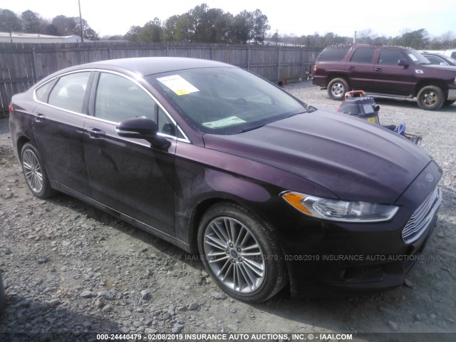 3FA6P0HR2DR271940 - 2013 FORD FUSION SE ბურგუნდია ფოტო 1