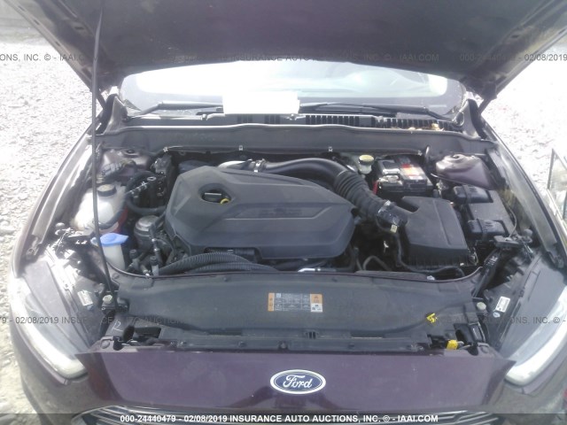 3FA6P0HR2DR271940 - 2013 FORD FUSION SE ბურგუნდია ფოტო 10