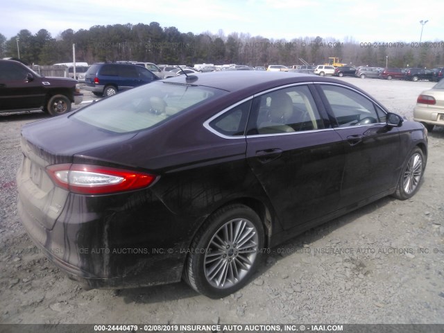 3FA6P0HR2DR271940 - 2013 FORD FUSION SE ბურგუნდია ფოტო 4