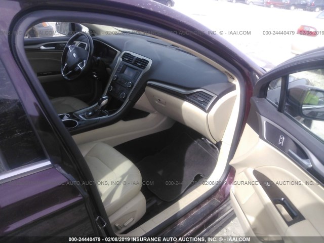 3FA6P0HR2DR271940 - 2013 FORD FUSION SE ბურგუნდია ფოტო 5