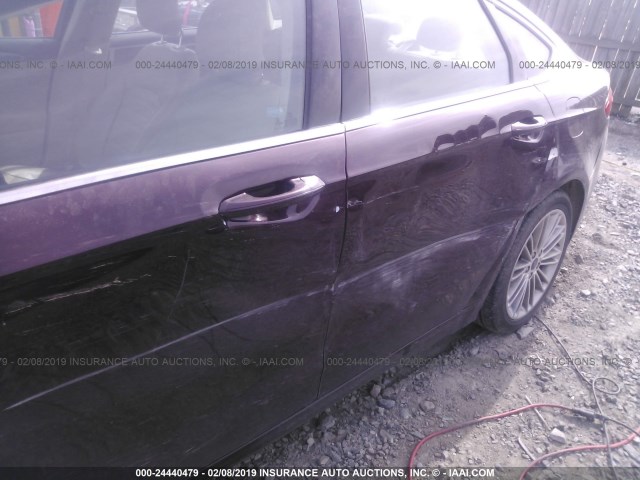 3FA6P0HR2DR271940 - 2013 FORD FUSION SE ბურგუნდია ფოტო 6