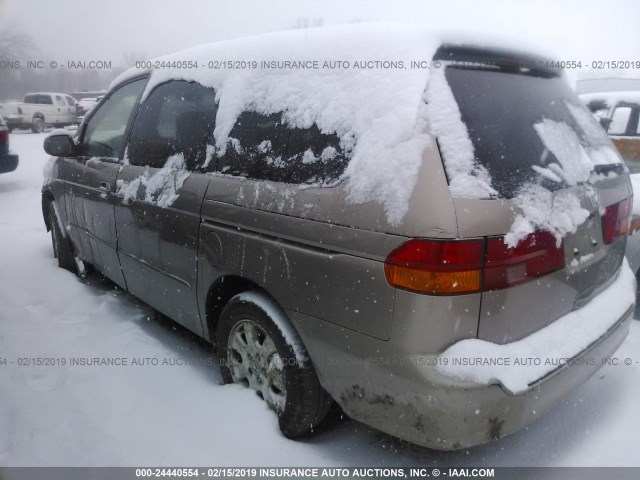 5FNRL18093B028863 - 2003 HONDA ODYSSEY EXL GOLD photo 3