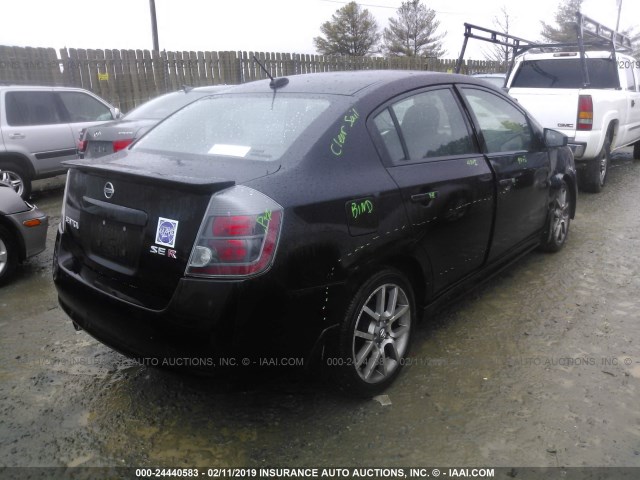 3N1BB61E38L650426 - 2008 NISSAN SENTRA SE-R BLACK photo 4