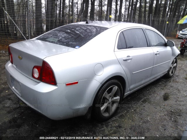 1G1ZC5E06CF301337 - 2012 CHEVROLET MALIBU 1LT ვერცხლისფერი ფოტო 4