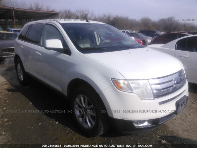 2FMDK3JC3ABA59612 - 2010 FORD EDGE SEL WHITE photo 1