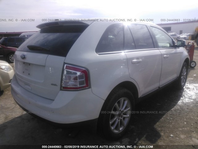 2FMDK3JC3ABA59612 - 2010 FORD EDGE SEL WHITE photo 4