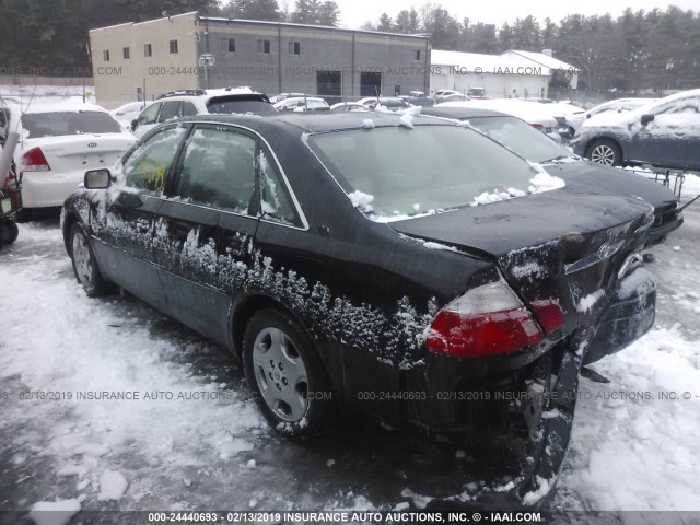 4T1BF28B44U351397 - 2004 TOYOTA AVALON XL/XLS BLACK photo 3