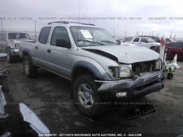 5TEHN72N44Z400428 - 2004 TOYOTA TACOMA DOUBLE CAB 银色 照片 1