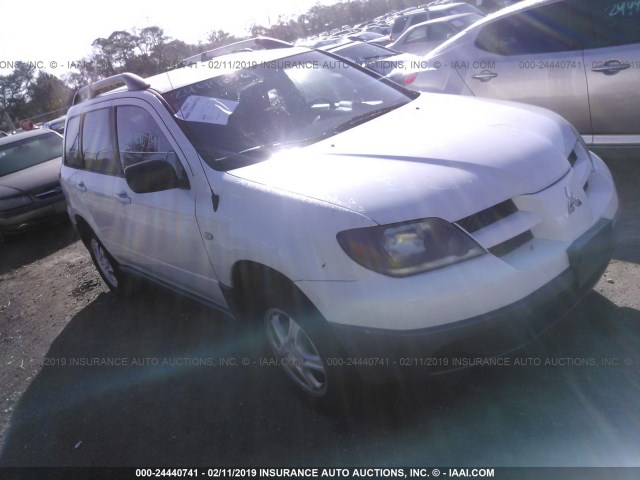 JA4LX31G13U066361 - 2003 MITSUBISHI OUTLANDER LS WHITE photo 1