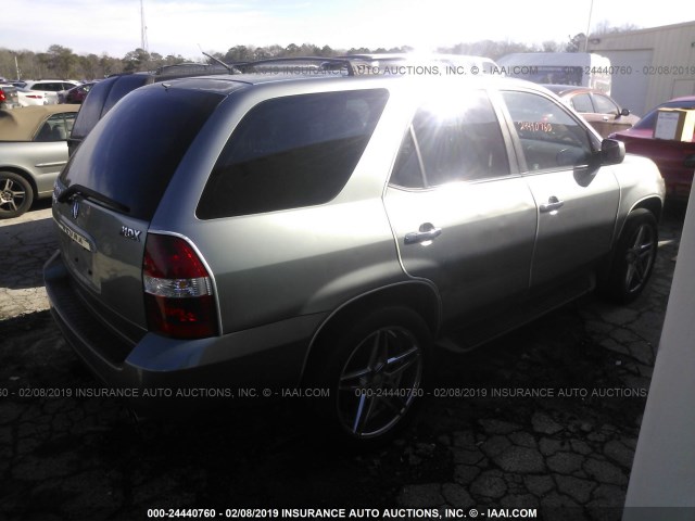 2HNYD188X2H506015 - 2002 ACURA MDX TOURING GRAY photo 4