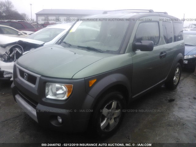 5J6YH28633L047164 - 2003 HONDA ELEMENT EX GREEN photo 2