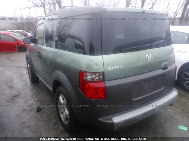 5J6YH28633L047164 - 2003 HONDA ELEMENT EX GREEN photo 3