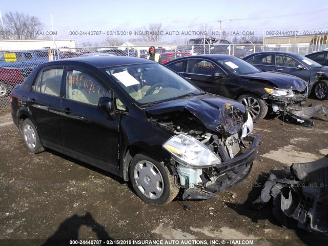 3N1BC11E99L452130 - 2009 NISSAN VERSA S/SL BLACK photo 1