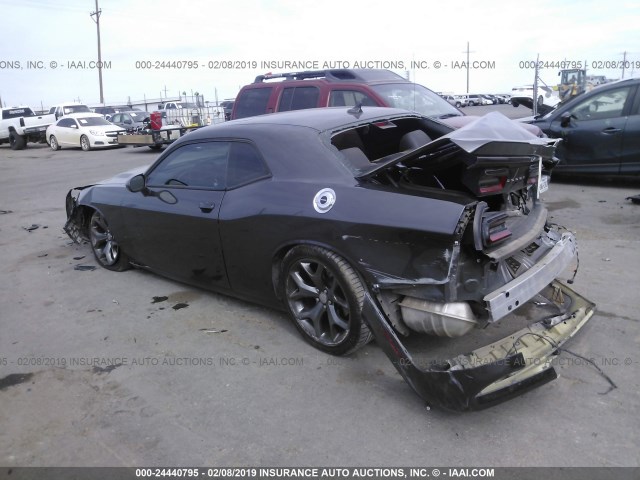 2C3CDZBG0FH758736 - 2015 DODGE CHALLENGER SXT PLUS GRAY photo 3