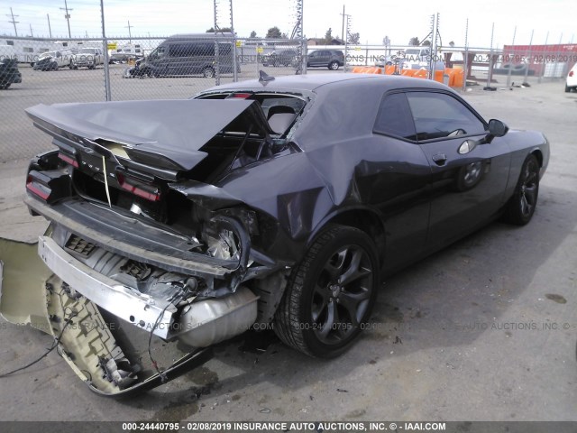 2C3CDZBG0FH758736 - 2015 DODGE CHALLENGER SXT PLUS GRAY photo 4