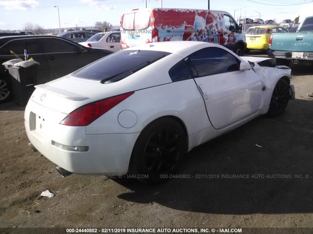 JN1BZ34D37M506621 - 2007 NISSAN 350Z COUPE WHITE photo 4