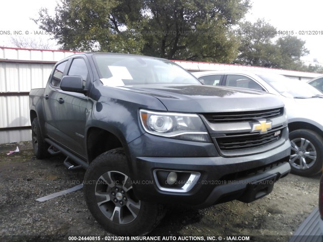 1GCGTCE38F1235968 - 2015 CHEVROLET COLORADO Z71 GRAY photo 1